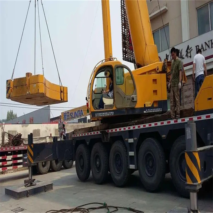 三门县当地吊车出租|机器吊装|75吨|工厂搬迁服务